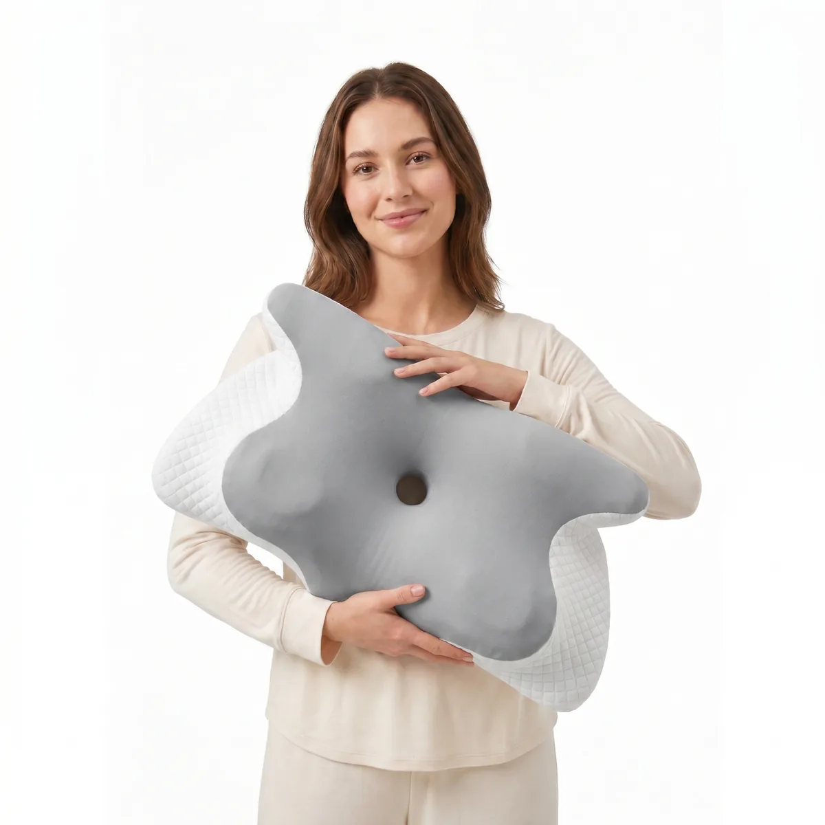 Nahaufnahme der ergonomischen Kissenstruktur