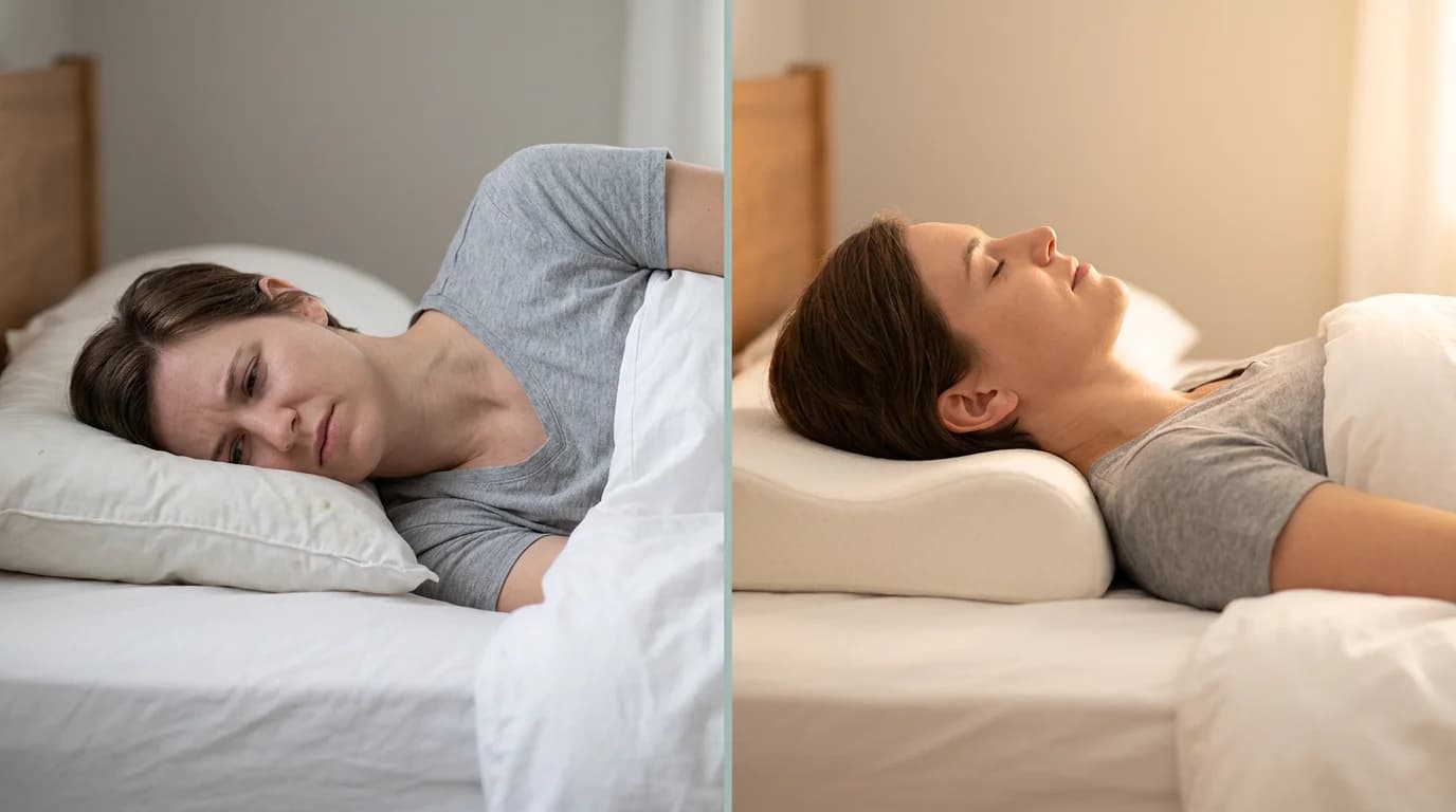 Warum dein Kissen Nackenschmerzen verursacht (und wie du es heute Nacht behebst)