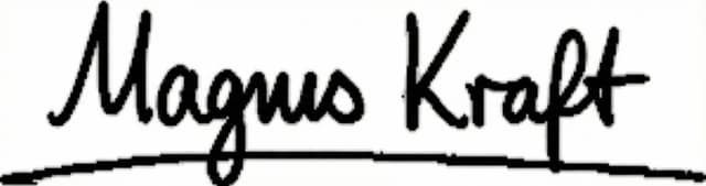 Magnus' Unterschrift